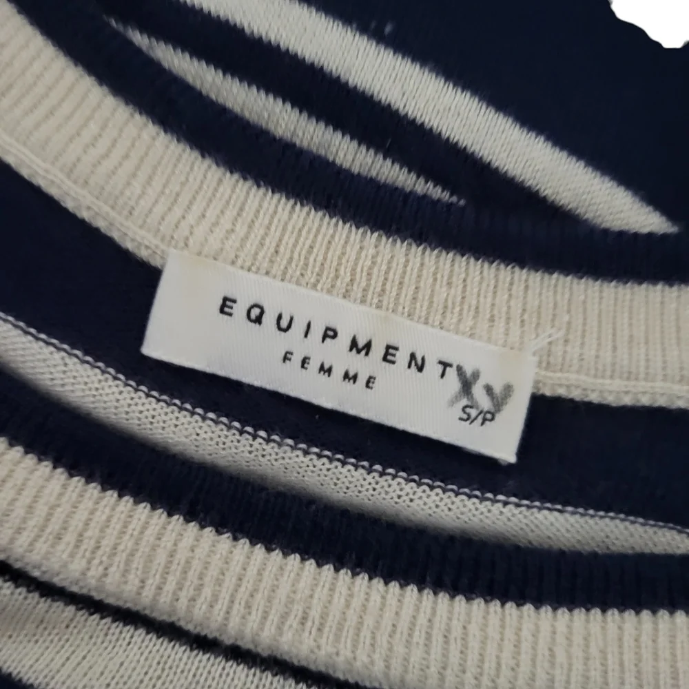 Equipment Silk Cashmere Blend Striped Sweater Dress - Picture 5 of 6